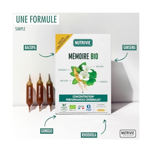 Ampoules Complexe Mémoire BIO