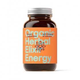 Symbeeosis Élixir Herbal Bio Énergie avec Panax Ginseng & Guarana, Améliore les Performances et Réduit la Fatigue - 100g