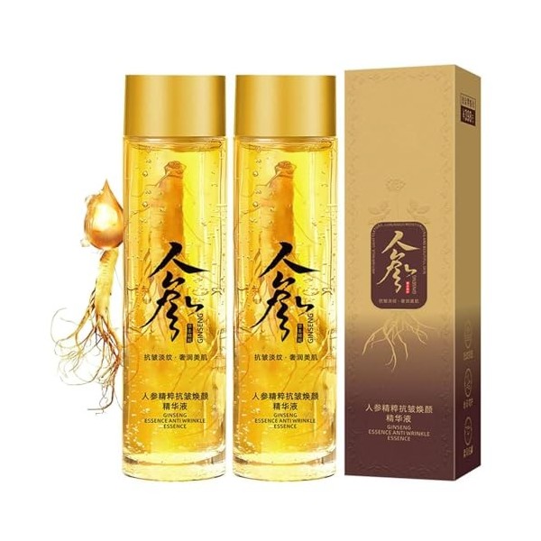 Liquide dextrait de ginseng,tonique à lessence anti-rides au ginseng,sérum anti-rides à lextrait de ginseng,essence anti-â