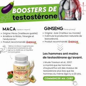 Énergie Bio – Vitalité & Tonus Naturel | Maca, Ginseng & Guarana Bio | Anti-Fatigue, Concentration & Endurance | Sans Caféine