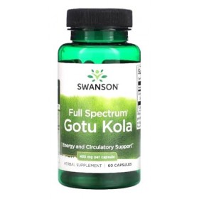 Swanson - Gotu Kola, 435mg | Soutien naturel pour la mémoire et la circulation - 60 Capsules