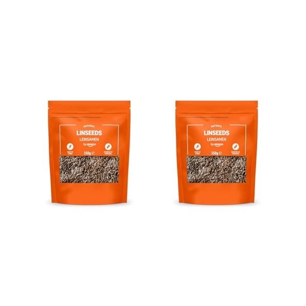 by Amazon Graine de Lin Naturelles, 350 g Graine de Lin