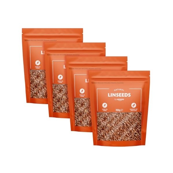 by Amazon Graine de Lin Naturelles, 350 g Graine de Lin