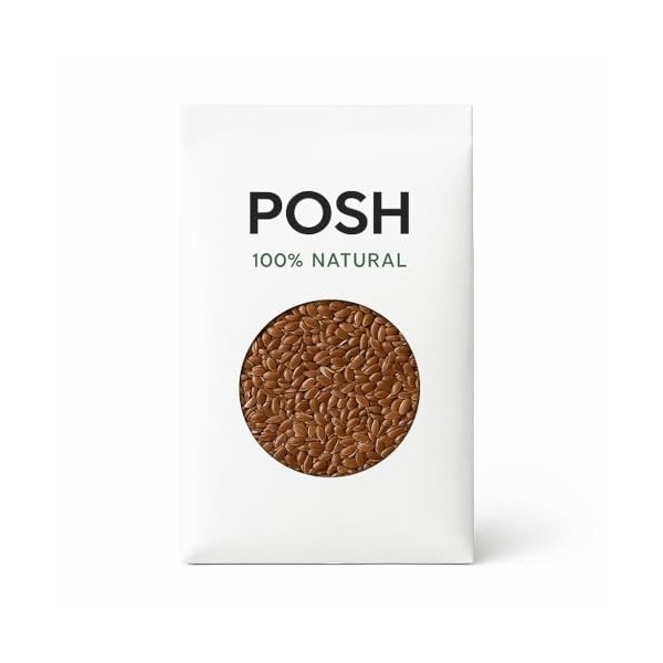 POSH Graines de lin marron naturel Omega-3 source pour la cuisson et la pâtisserie 25 kg