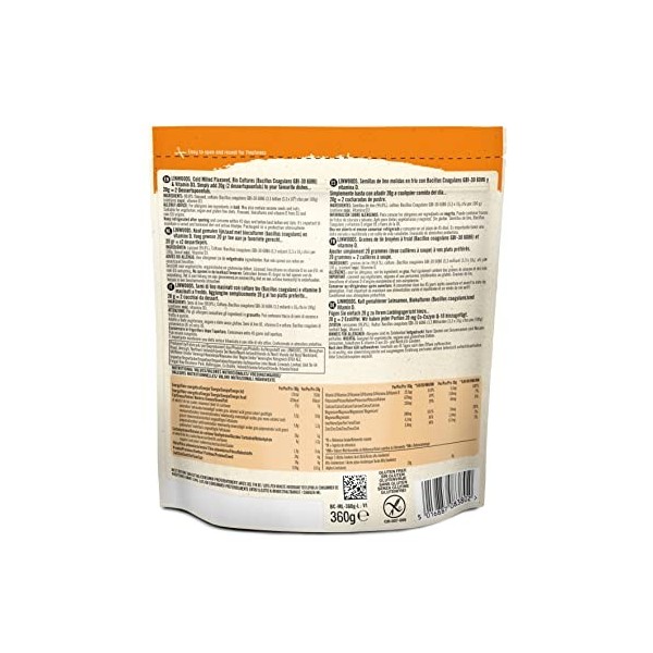 Linwoods Graines de lin, bio-culture et vitamine D 360g