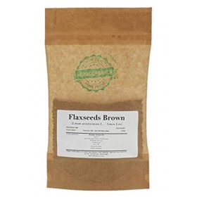 Herba Organica Graines de Lin Brun - Linum Usitatissimum L - Flaxseeds Brown 100g Graine de Lin