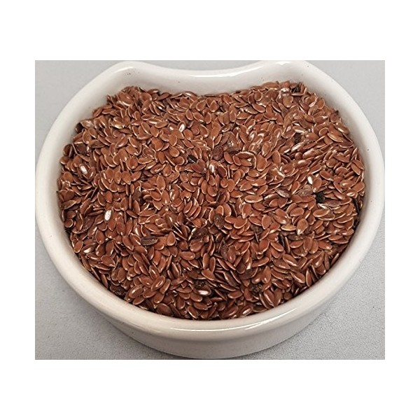 Herba Organica Graines de Lin Brun - Linum Usitatissimum L - Flaxseeds Brown 100g Graine de Lin