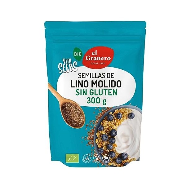 Vitaseeds Lino Bio de Molido Graine de Lin