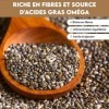 Graines de chia 900 g | Graines de chia crues | Pures et naturelles | Végétalien | Sans gluten | Sans OGM | Qualité supérie
