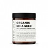 100% Poudre de Chia Bio 125 g - Pressée à Froid - Riche en Fibres et en Protéines - Riche en Minéraux - Crue, Végétalienne et