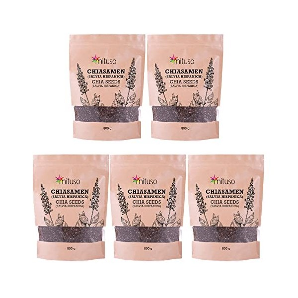 mituso Graines de chia, paquet de 1 1 x 4000g 