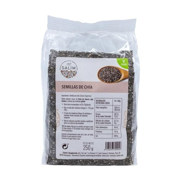 CHIA SEMILLAS BOLSA 250GR INT SALIM