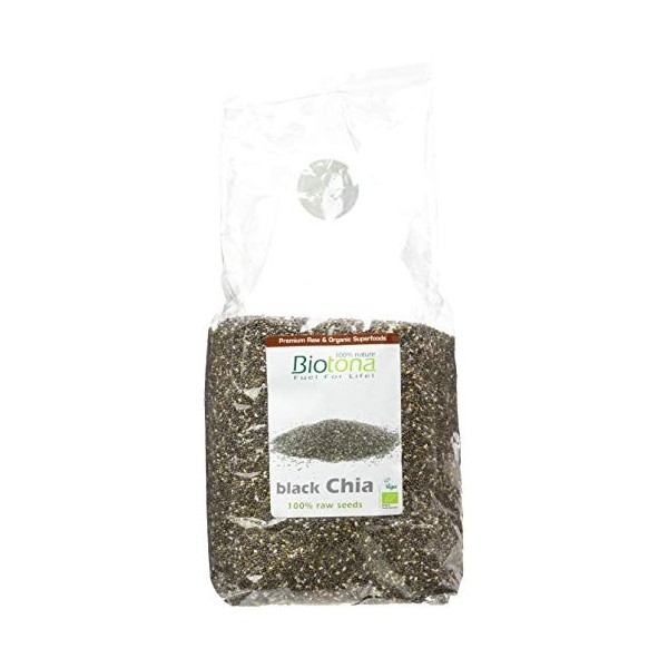 BIOTONA BLACK CHIA 1000gr. BIO – produit spécialisé pour un usage quotidien, peut être utilisé régulièrement selon les besoin