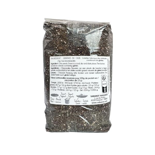 Sabarot - Graines de Chia - Sachet de 400g