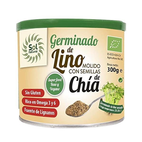 SOLNATURAL LINO GERMINADO con chia 300gr. – s’intègre facilement dans une routine de tous les jours, produit spécialisé pour 