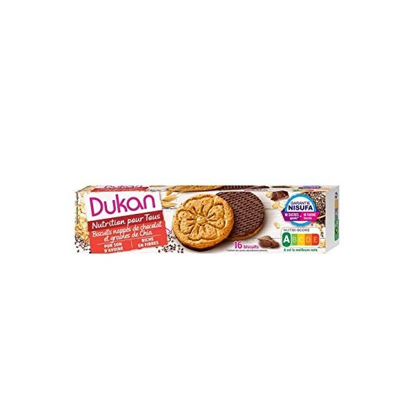 Epicerie DUKAN - Biscuits Son DAvoine Aux Graines De Chia 160G - Lot De 3