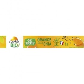 GERBLE BIO SABLÉ ORANGE GRAINES CHIA BIO 132G - GERBLE BIO - LOT DE 4 - Offre Special