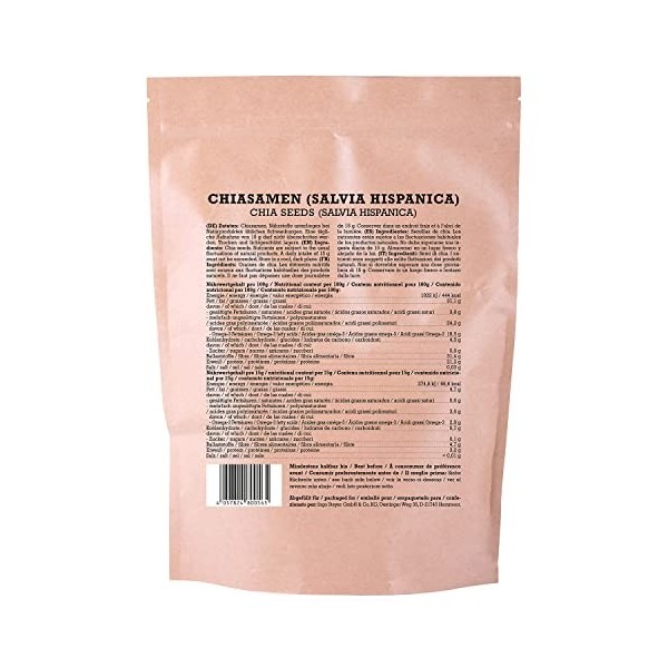 mituso Graines de chia, paquet de 1 1 x 800g 