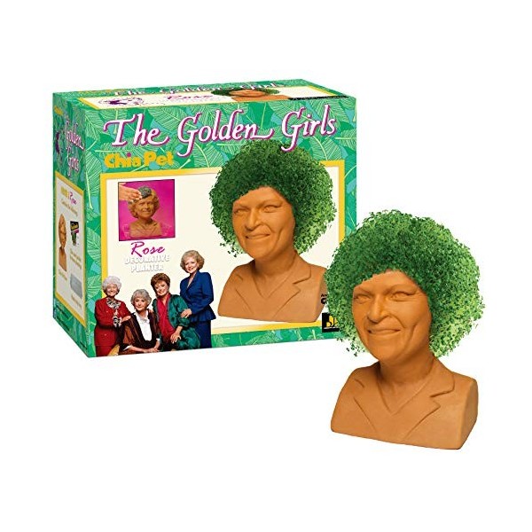 Joseph Enterprises, Inc Golden Girls Chia Pet Rose Decorative Pottery Planter