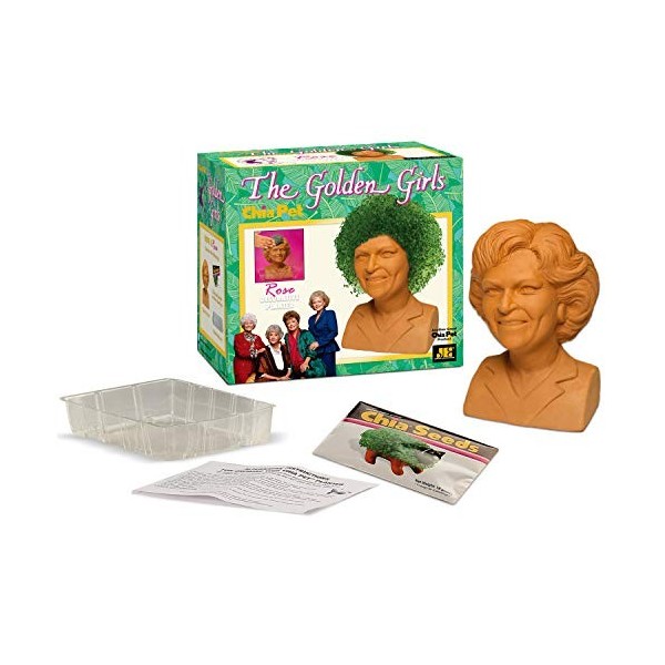 Joseph Enterprises, Inc Golden Girls Chia Pet Rose Decorative Pottery Planter