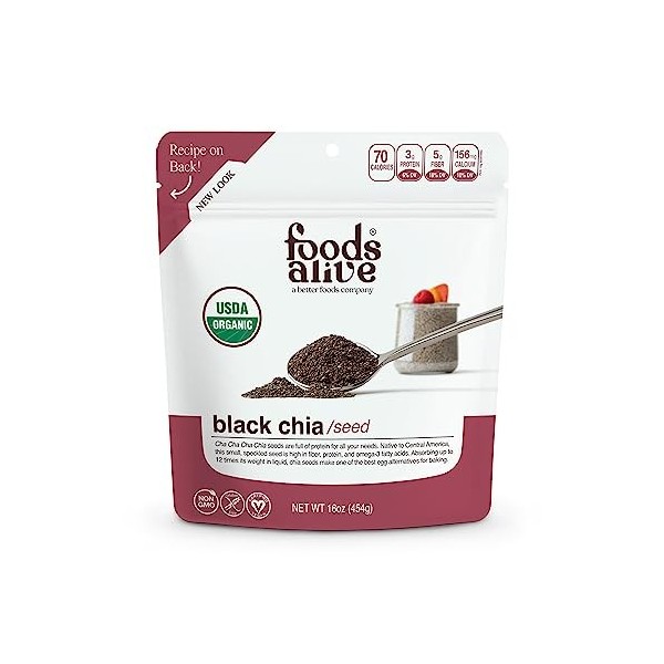 Foods Alive - Organique Brut Chia Semence - 16 oz.
