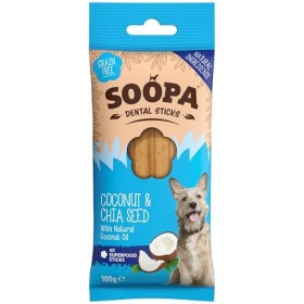 SOOPA Dental Stick Coconut & Chia Seed – Noix de coco et graines de chia 100g