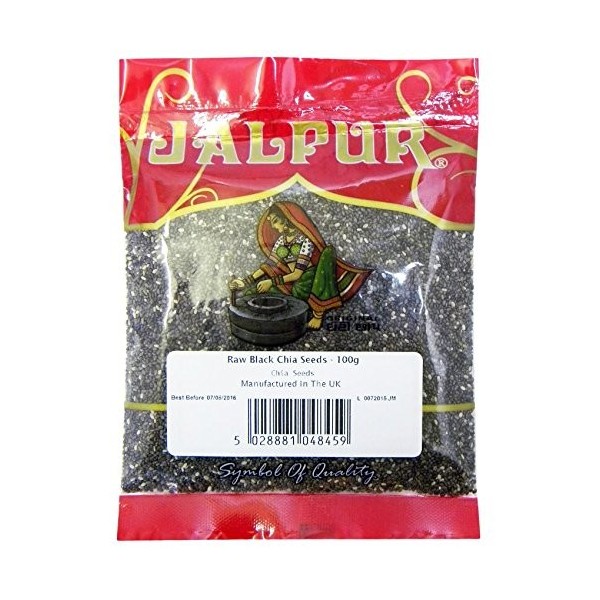 Graines de chia noires crues - 100 g