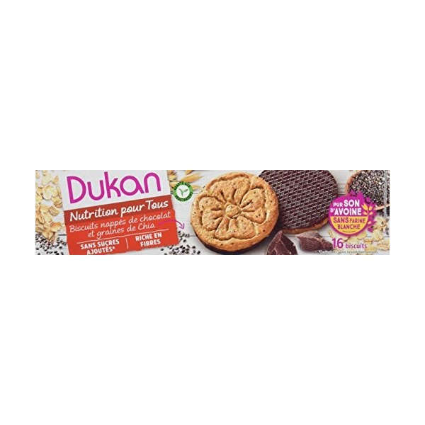 Dukan Biscuits de Son dAvoine aux Graines de Chia 160 g Graines de chia