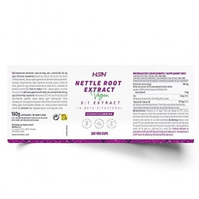 Extrait dOrtie de HSN | 500mg | Extrait 5:1 équivaut à 2500mg de racine 1% de bêta-sitostérol | Avec Zinc + Vitamine B6 
