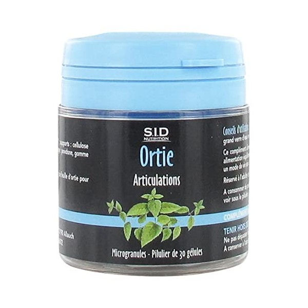 S.I.D Nutrition Articulations Ortie 30 Gélules Grande ortie