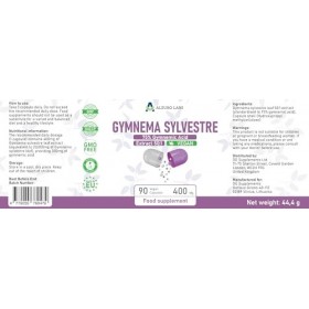Alzuro Labs Gymnema Sylvestre 20 000mg | Extrait 50:1 400mg 75% Acide Gymnémique | 90 Gélules Véganes | Haute Concentrati