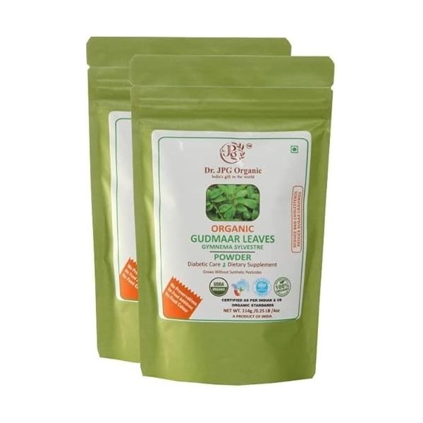 CROV Poudre de feuilles de gudmar - Pour les mauvaises envies de cholestérol et de sucre - 228 g - Gymnema Sylvestre-India Or