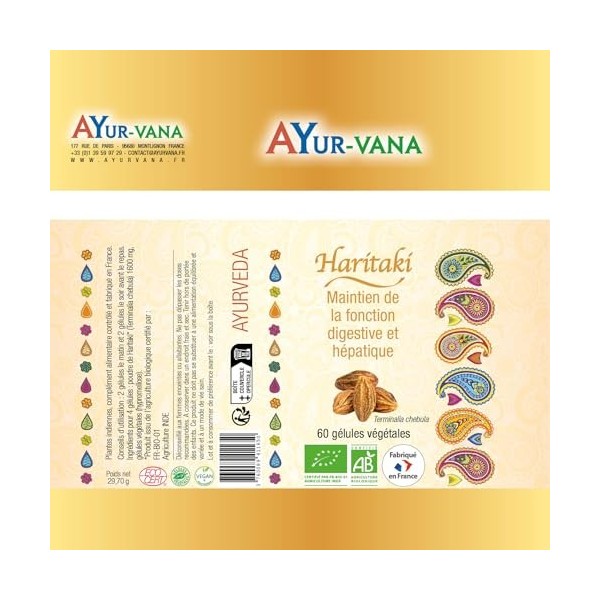 Haritaki bio en gélules