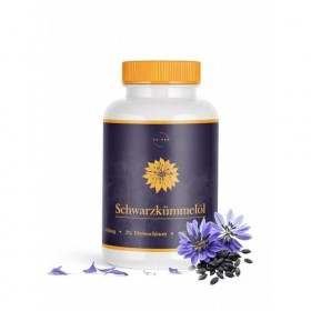 Huile de graines de cumin noir Nigella sativa d’origine , 400 capsules softgel, dose journalière contenant 2 460 mg d’huile 