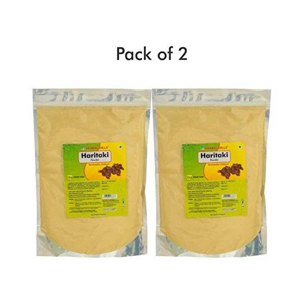 JEVR Haritaki/Harde Poudre 1 Kg Lot de 2 