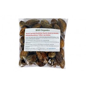 QURA Herby haritaki/Écrou dencre/Kadukkai/harde entier/Terminalia chebula/Karakkaya/Myrobalan jaune - 50 g