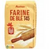 AUCHAN Farine de blé T 45 1 kg Herbe de blé