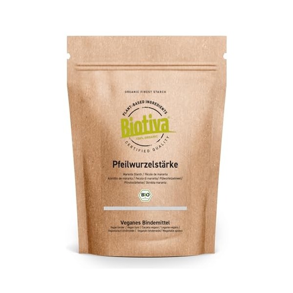 Amidon darrow-root bio 1kg - issu de larrow-root - Maranta arundinacea - 100% naturel - liant végétalien et substitut de gé