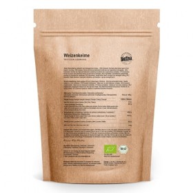 Germe de blé partiellement huilé et concassé Bio 250g - germe de blé allemand- idéal pour un petit déjeuner complet - riche e