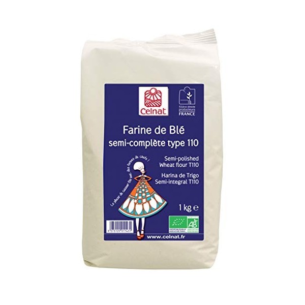 Farine de Blé compléte T 110 biologique 1 kilo