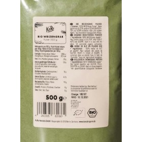 KoRo - Poudre d’herbe de blé bio - pur et naturel - sans additif - Ideal pour les smoothies et les jus - qualité crudité - ve