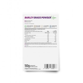 Herbe d’Orge en Poudre de HSN | Barley Grass | Riche en Phytonutriments, Vitamines, Minéraux, Antioxydants, Acides Aminés | P