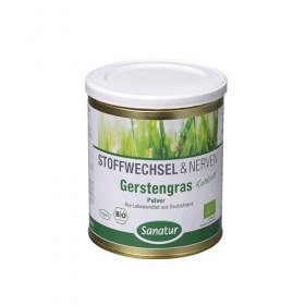 Herbe de barley organique, source de fibre, vitamine K, potassium et molybdenum, sanature. Poudre de 250 g