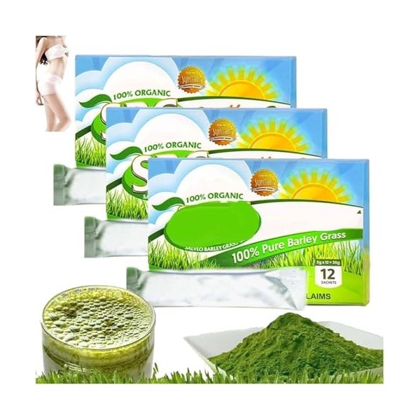 SBG – Poudre dherbe dorge, poudre dherbe dorge, poudre de jus dorge 100 % pure et biologique, poudre de jus dherbe dor Herbe ...