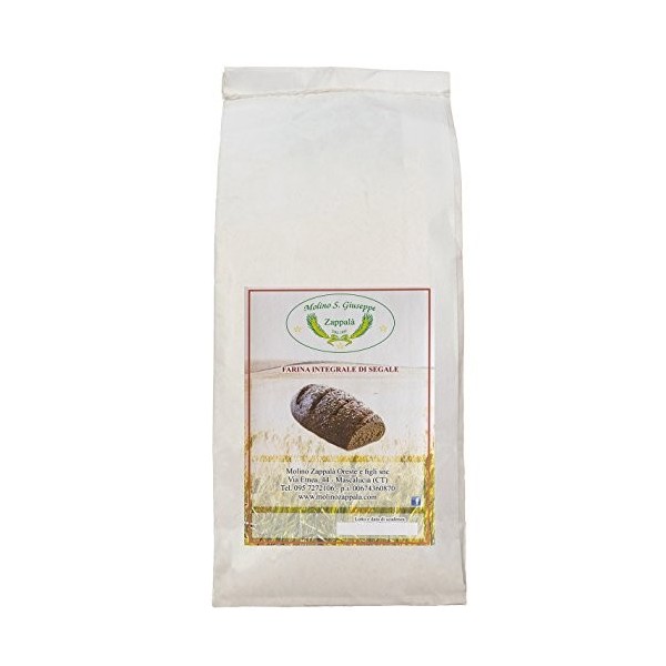 1 kg de farine de seigle entière "Molino Zappala " - Molino Zappalà