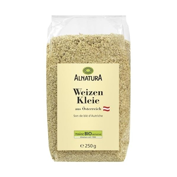 ALANATURA – Son de Blé Riche en Fibres pour une Digestion Saine, Texture Naturelle 250g - Lot de 4 - vendu par Lot