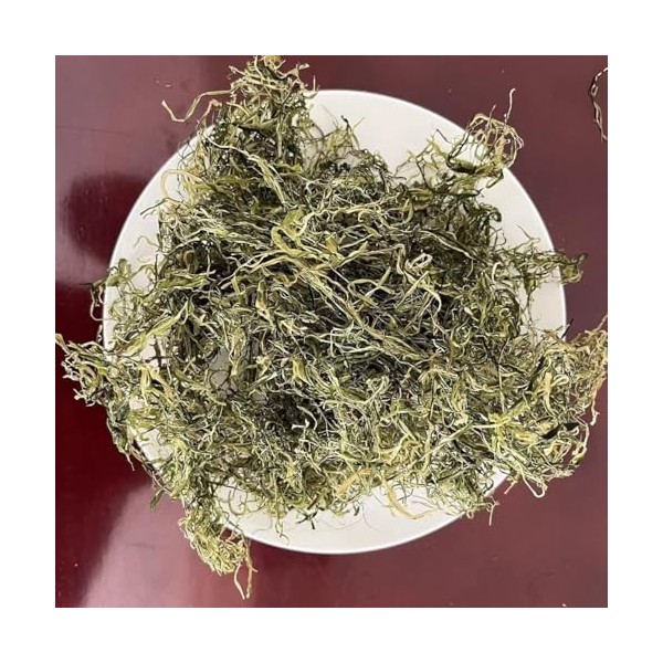 Tiges de wakame séchées 100 g | Tiges dalgues déshydratées en machine | Varech japonais de qualité supérieure | Riche en f