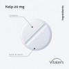 Vitalers Kelp 20 mg - 180 comprimés, végétalien, 6 mois de supplémentation, sans conservateurs, composition pure