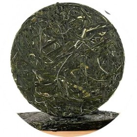 Petit gâteau rond en forme de varech séché comprimé