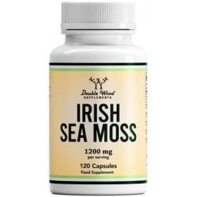 DW Irish Sea Moss Capsules | 120 Complements Mousse de Mer d Irlande - 1200 mg Seamoss Haute Teneur par Portion | Sans OGM S ...